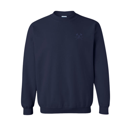 Axe Embroidered Navy Sweatshirt