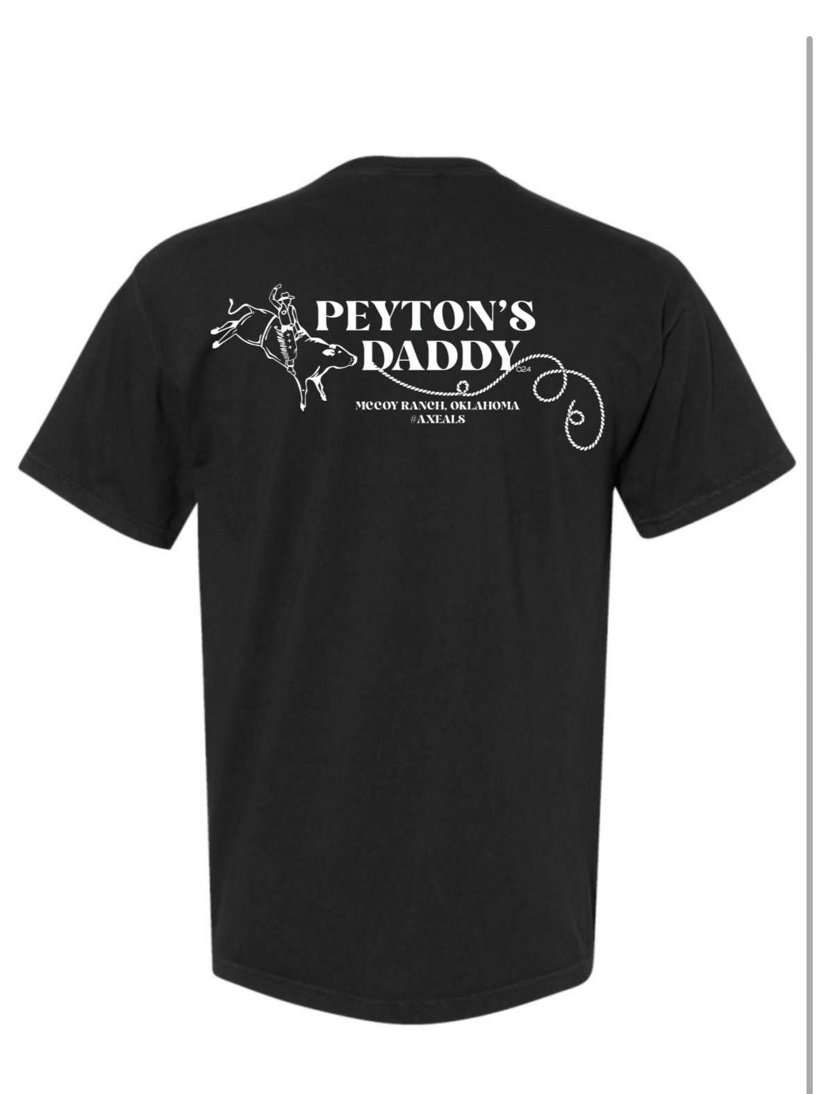 Peyton’s Daddy Black Pocket Tee