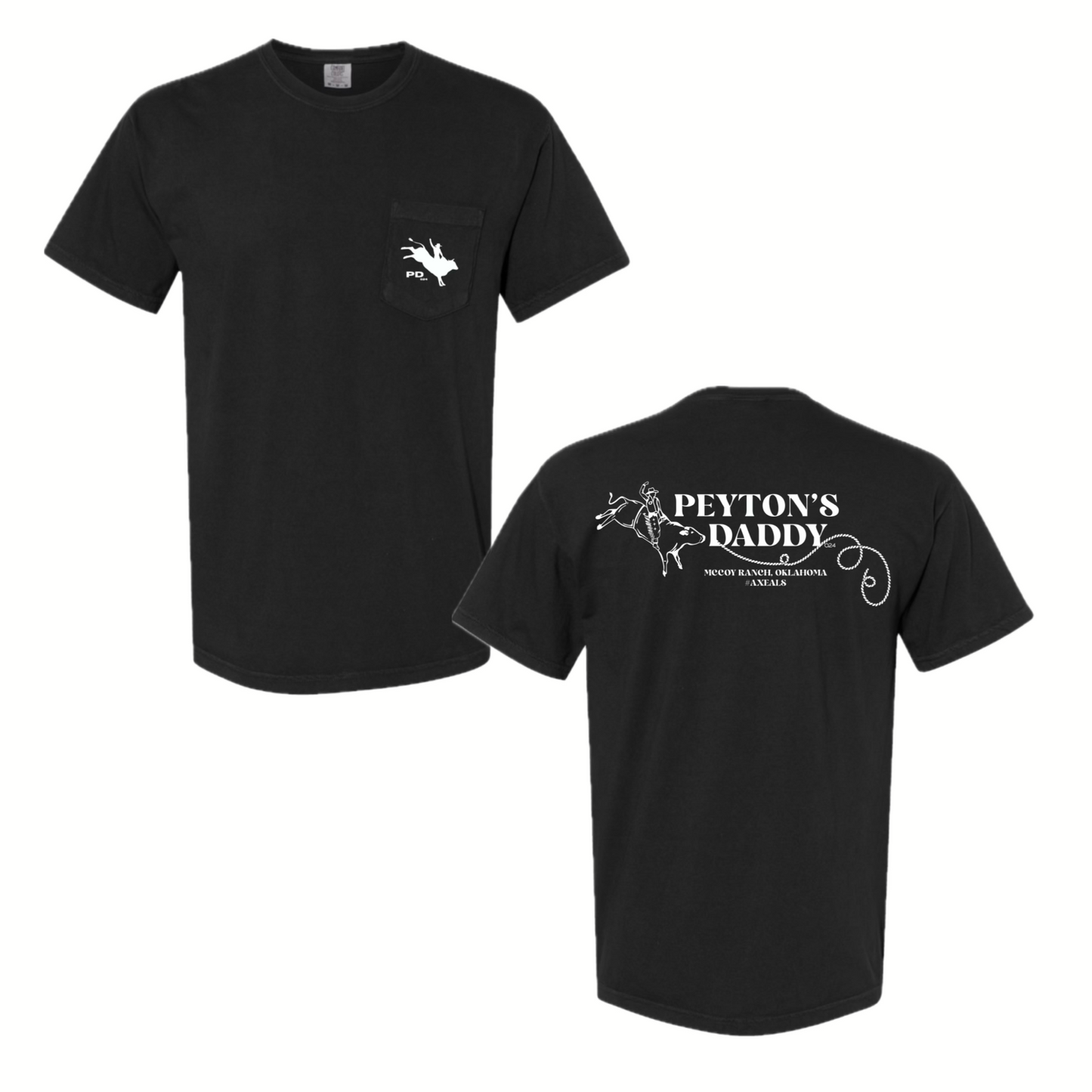 Peyton’s Daddy Black Pocket Tee