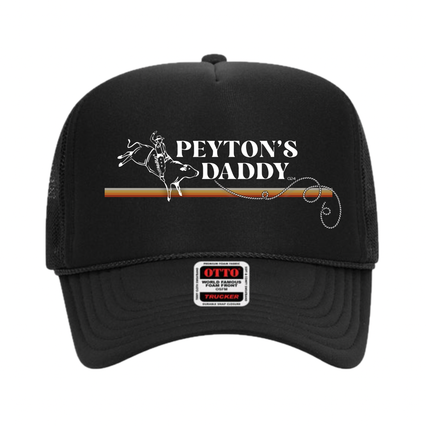 Peyton’s Daddy Black Trucker Hat